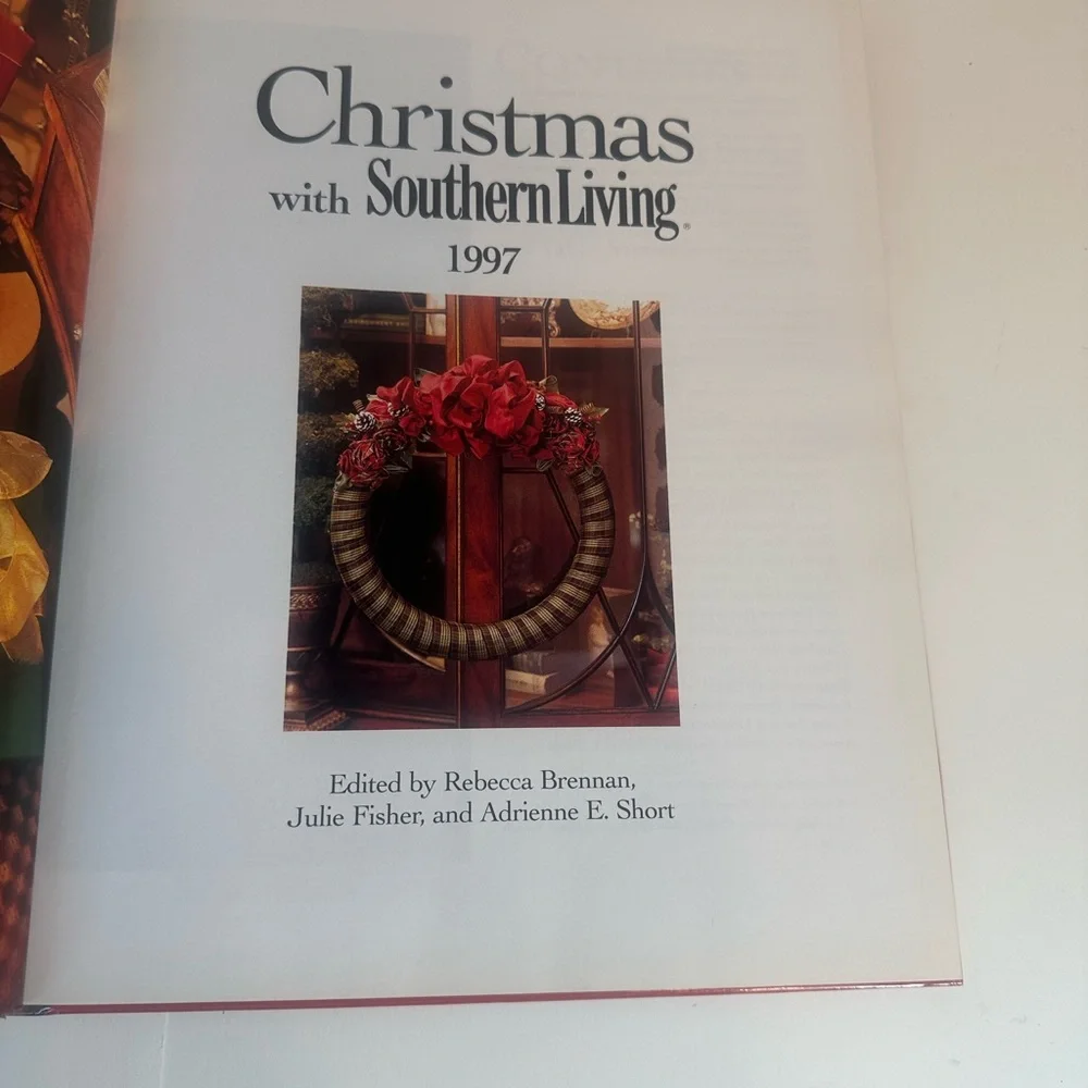 Christmas with Southern Living 1997 Hardcover Holiday‎ Recipes Decorating Book